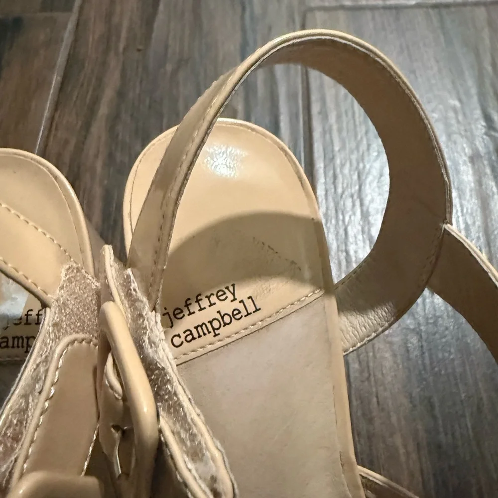 Jeffrey Campbell Cream Women's Sandals